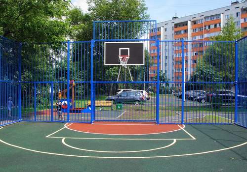 Забор Protect для баскетбольной площадки в Оренбурге